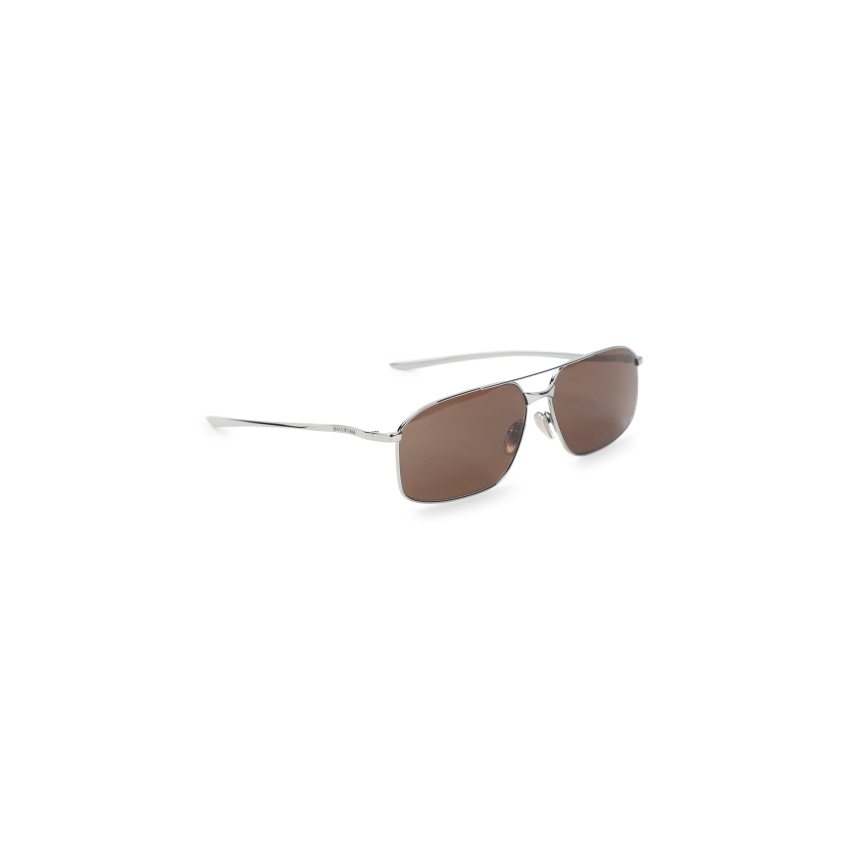 Monday Navigator Sunglasses Brown Acetate Metal Glasses