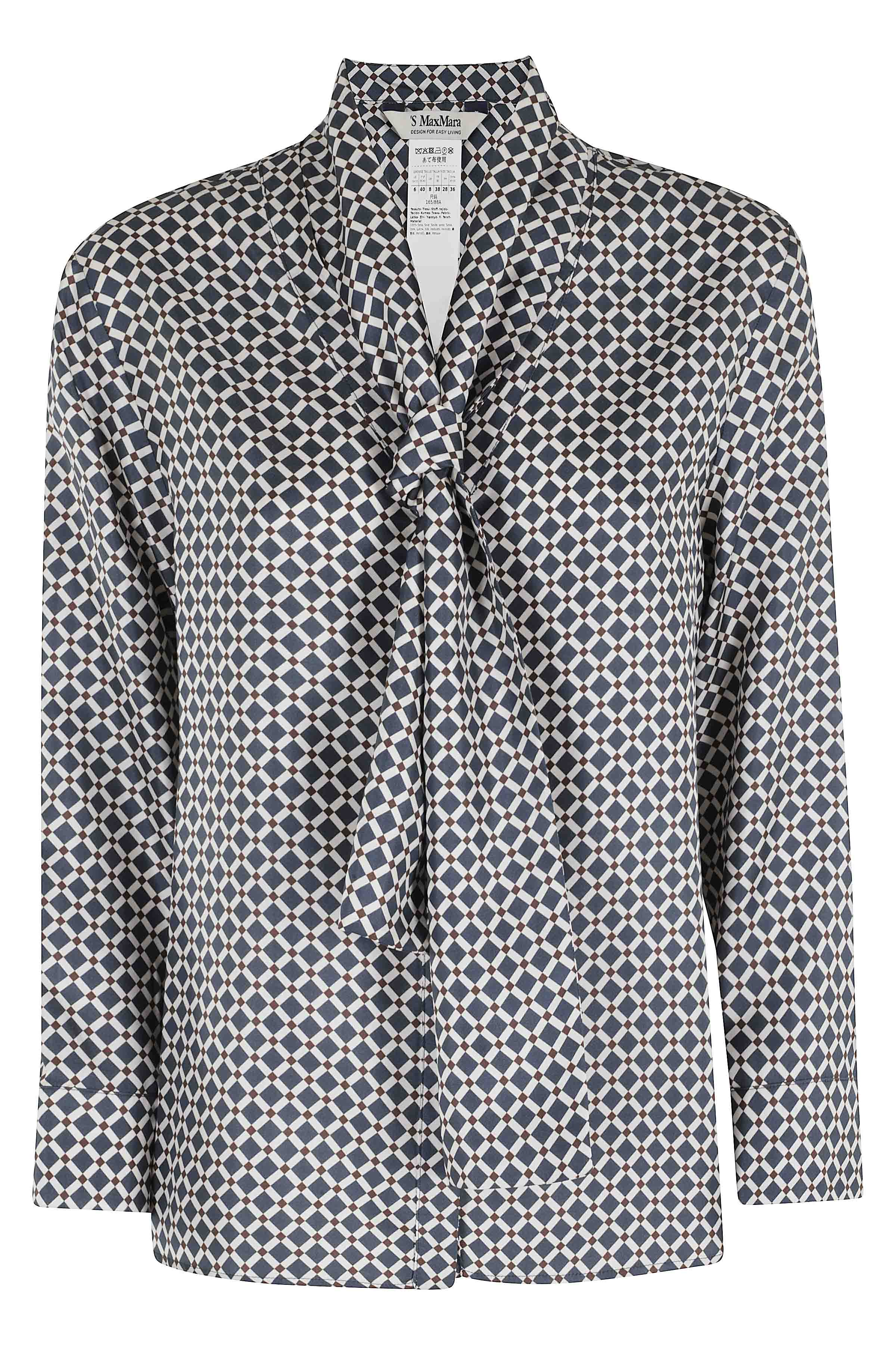 Vittoria Blue Seta Tops