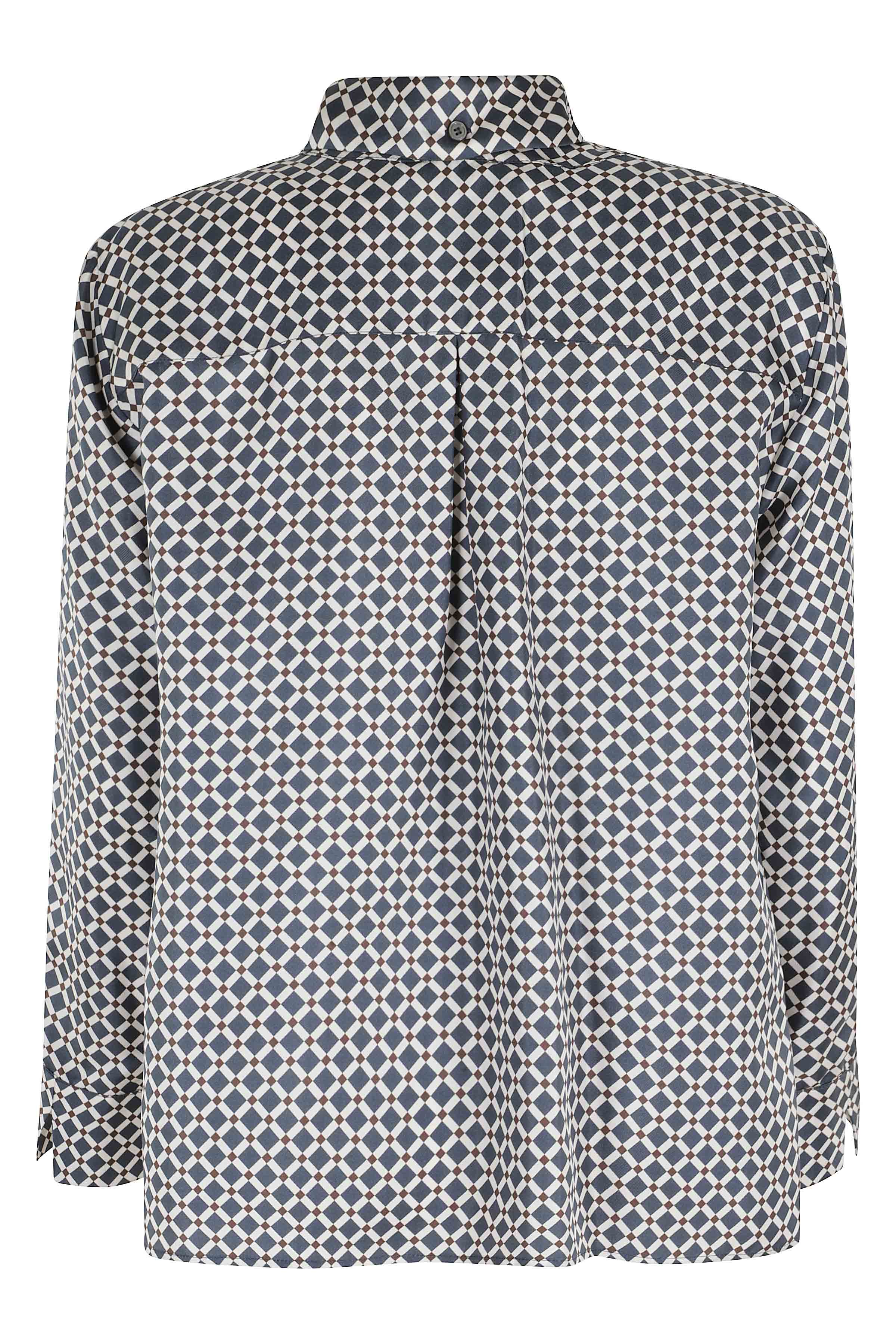 Vittoria Blue Seta Tops