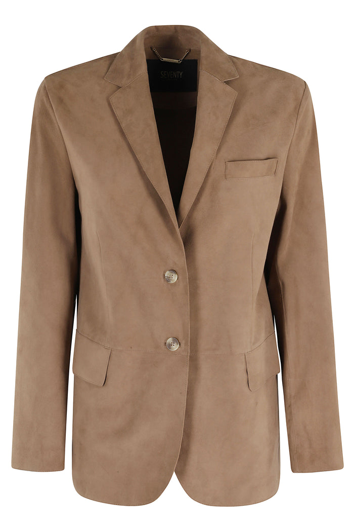 Giacca Camoscio Brown Pelle Scamosciata