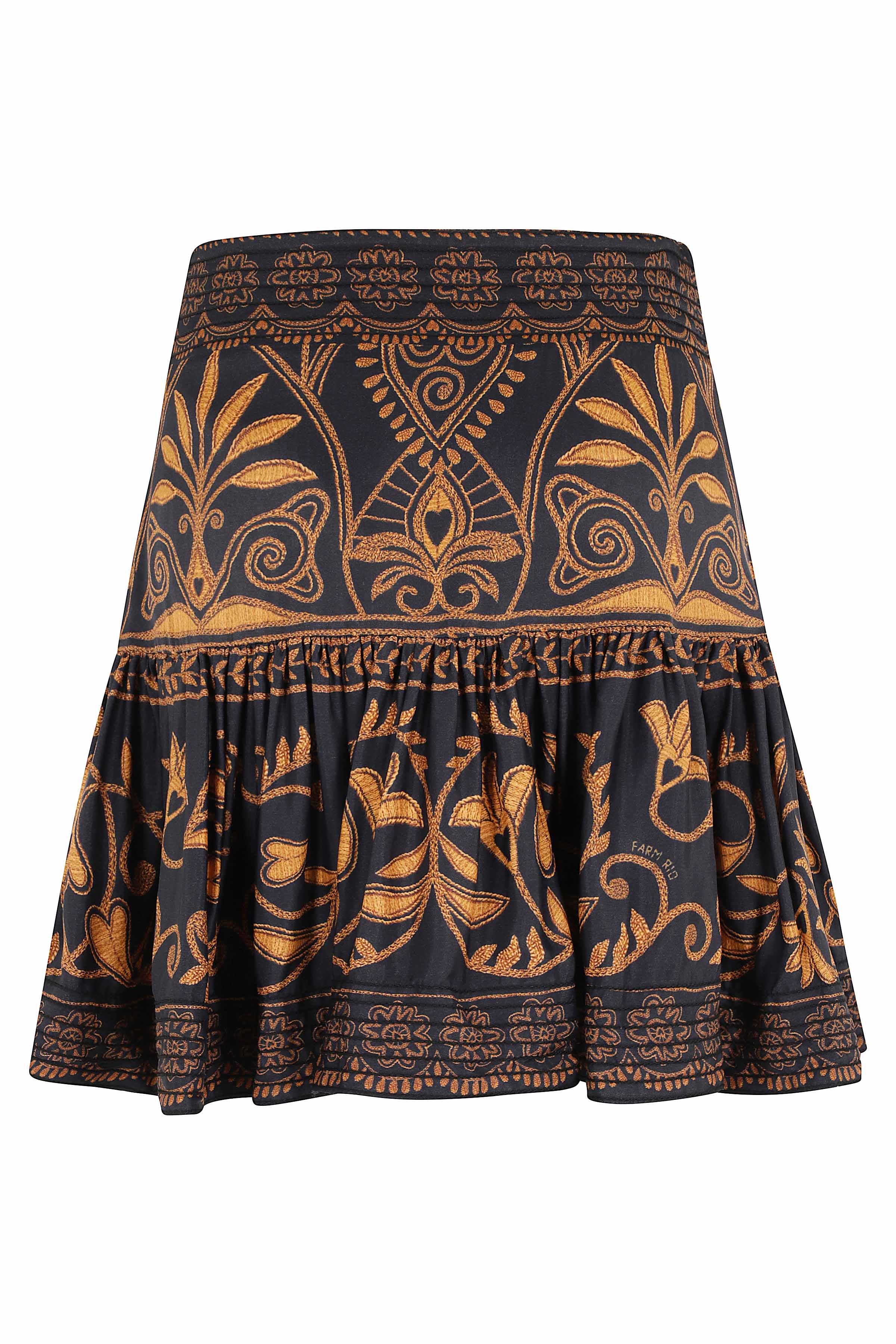 Cornely Ainika Black Mini Skirt Viscosa Gonna