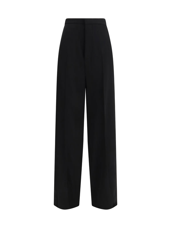 Balenciaga 100% Cotton trousers in black