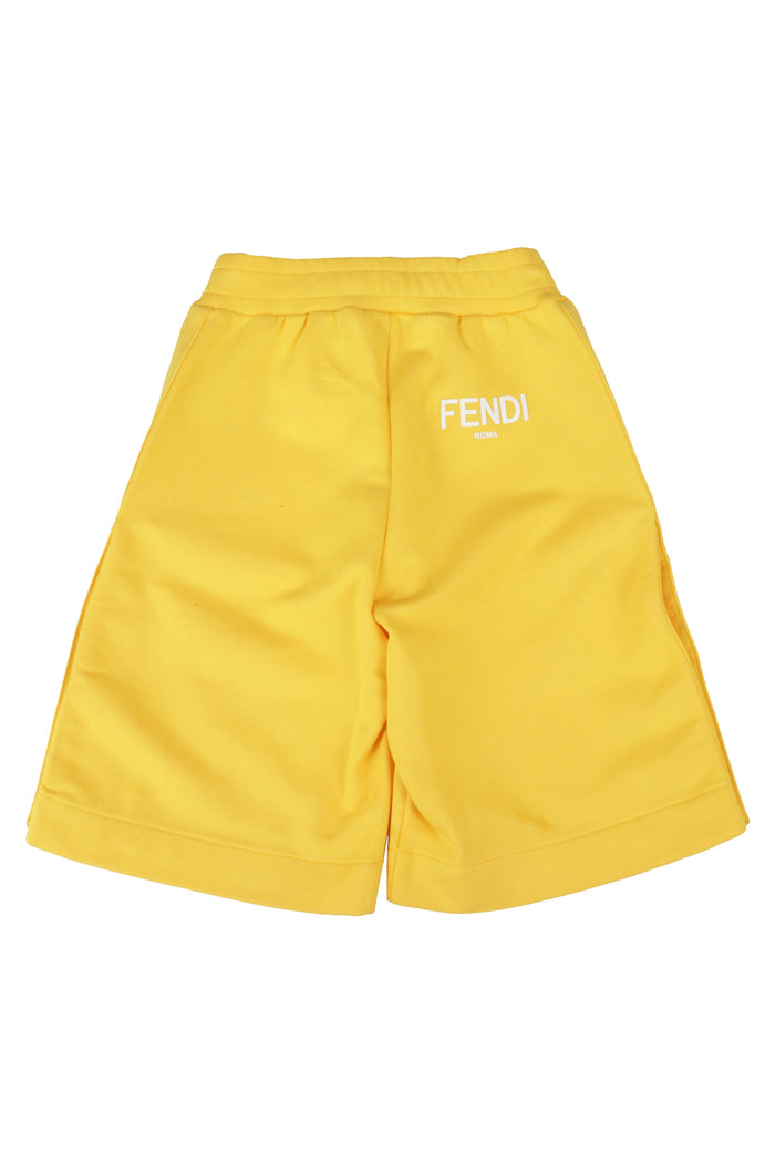 Bermuda Felpa Yellow & Orange Cotone Short