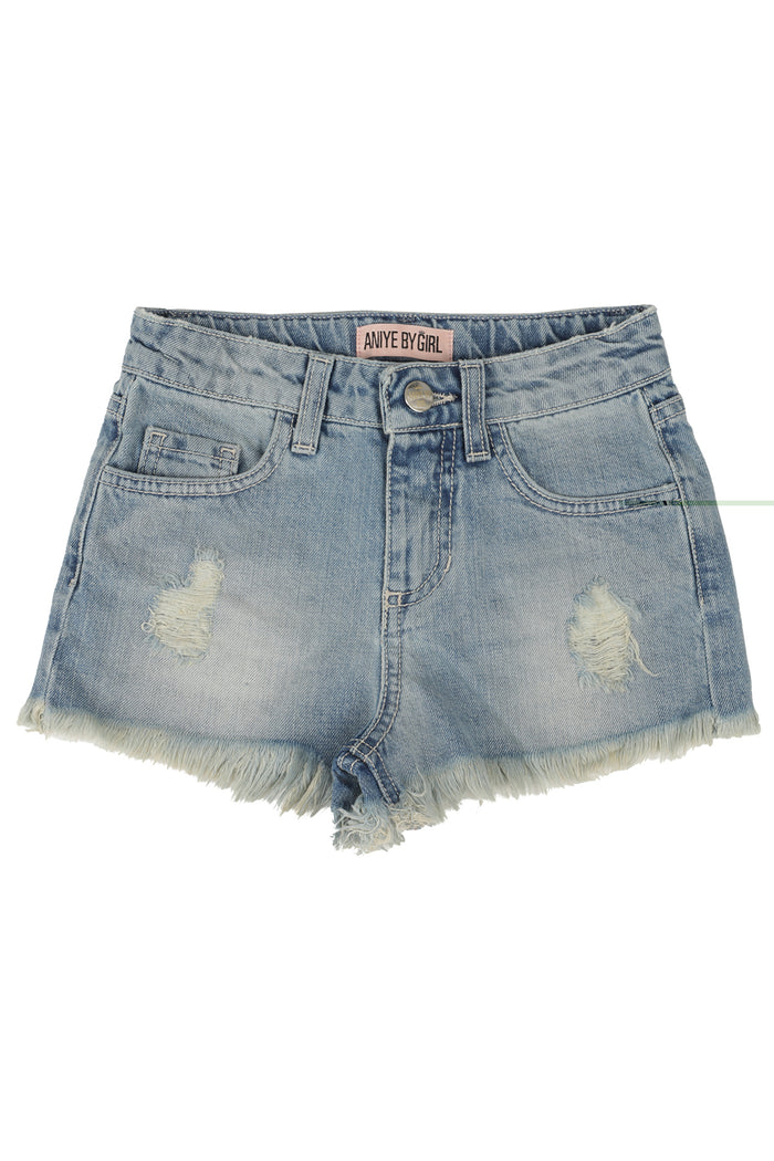 Denim Blue Cotone Short