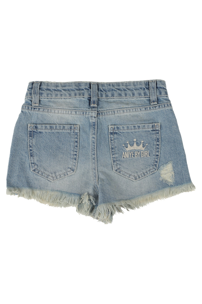 Denim Blue Cotone Short