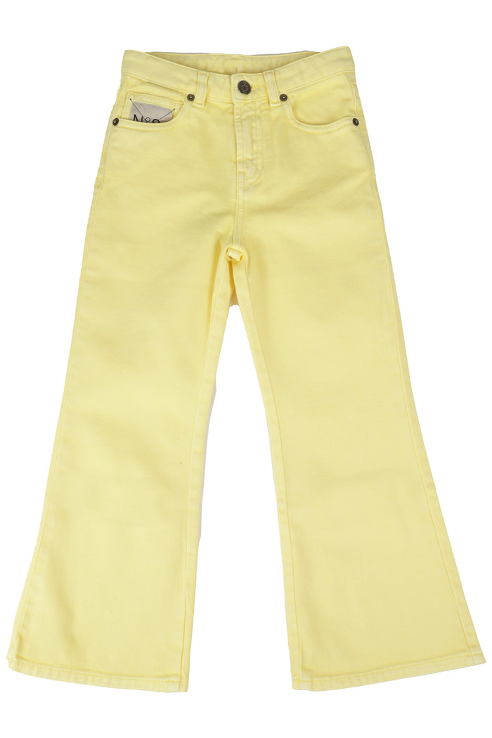 Pants Yellow & Orange Cotone Pantaloni