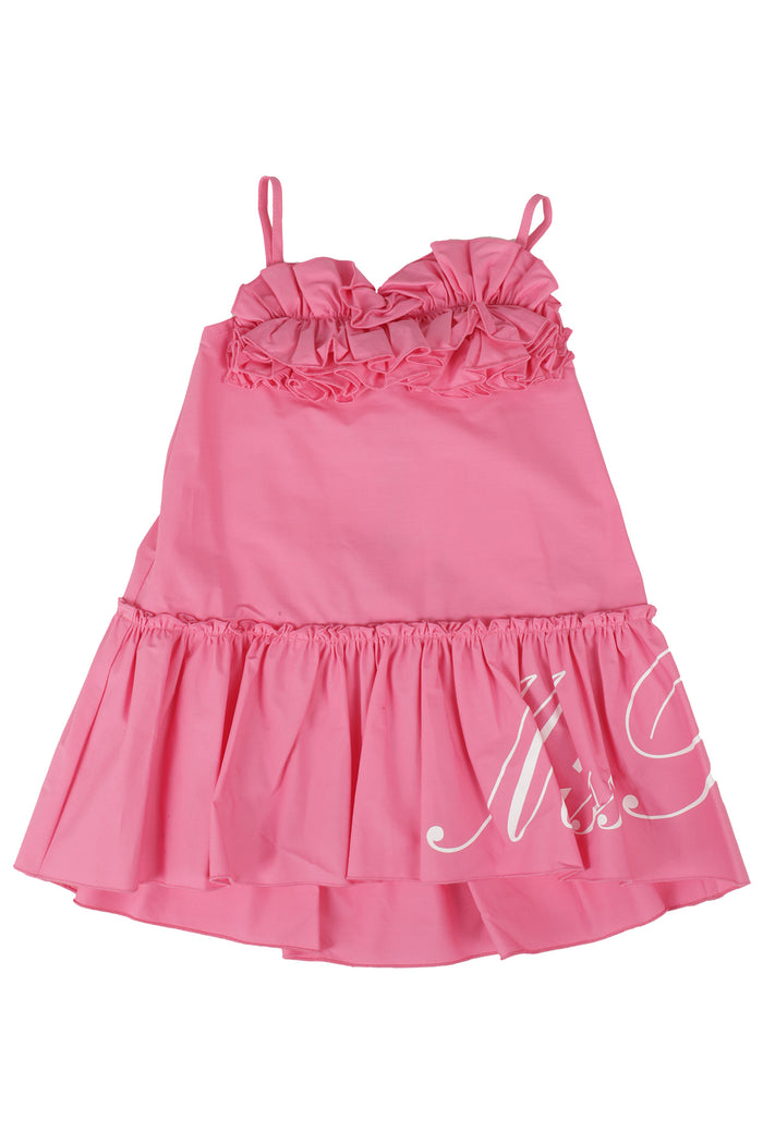 Dress Pink & Purple Cotone Elastan Abito