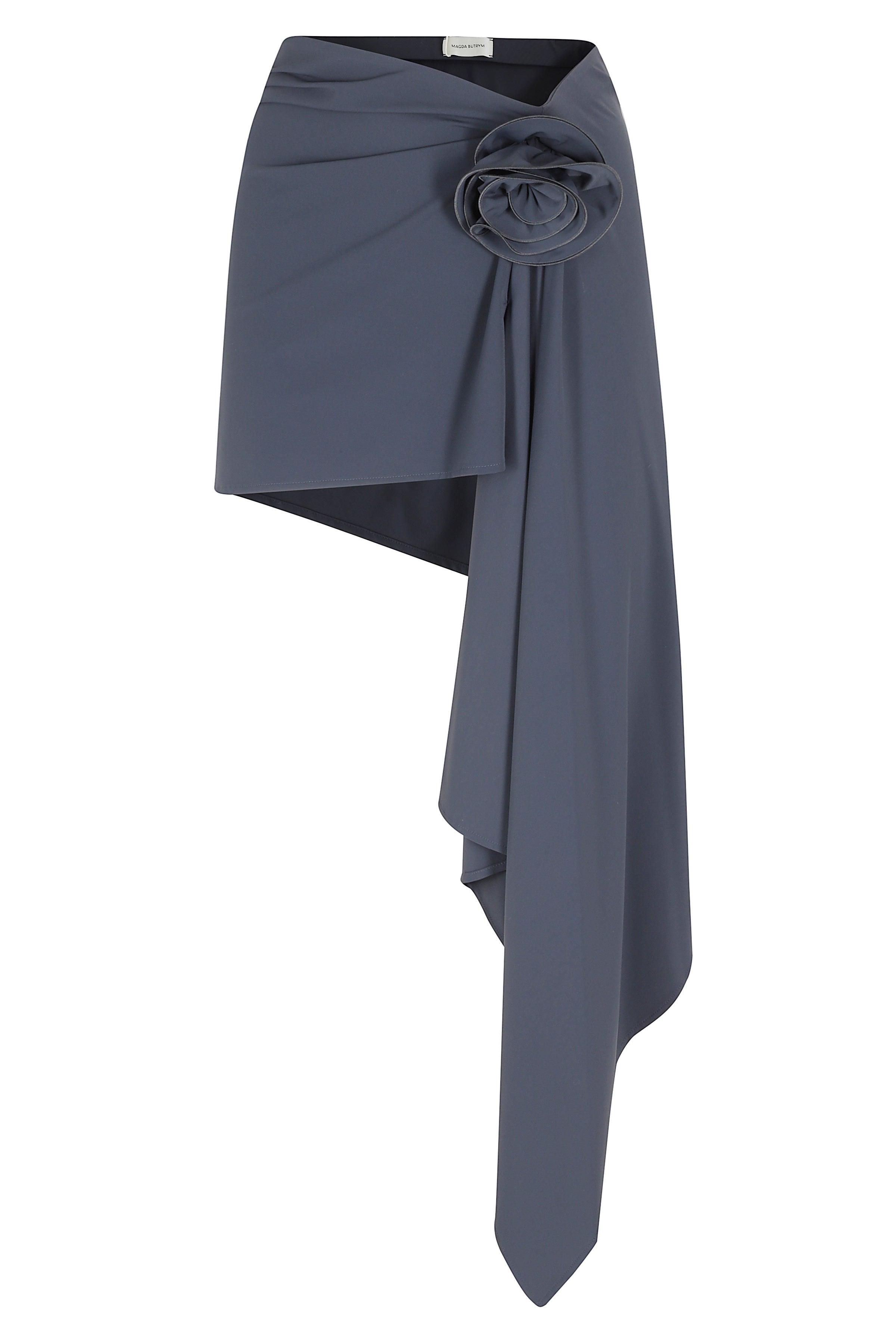 Swim Skirt Grey Polyamide Elastane Gonna