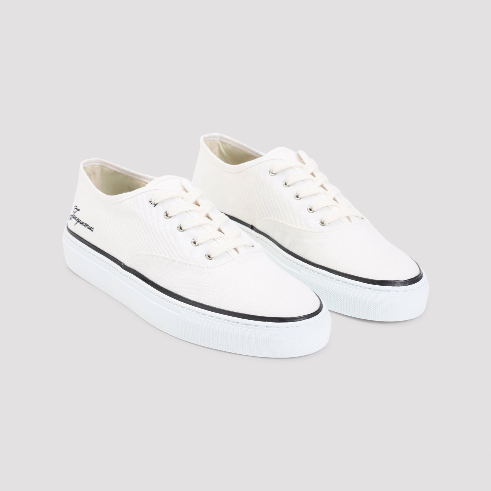 Les Fefe Sneakers White Cotton Rubber
