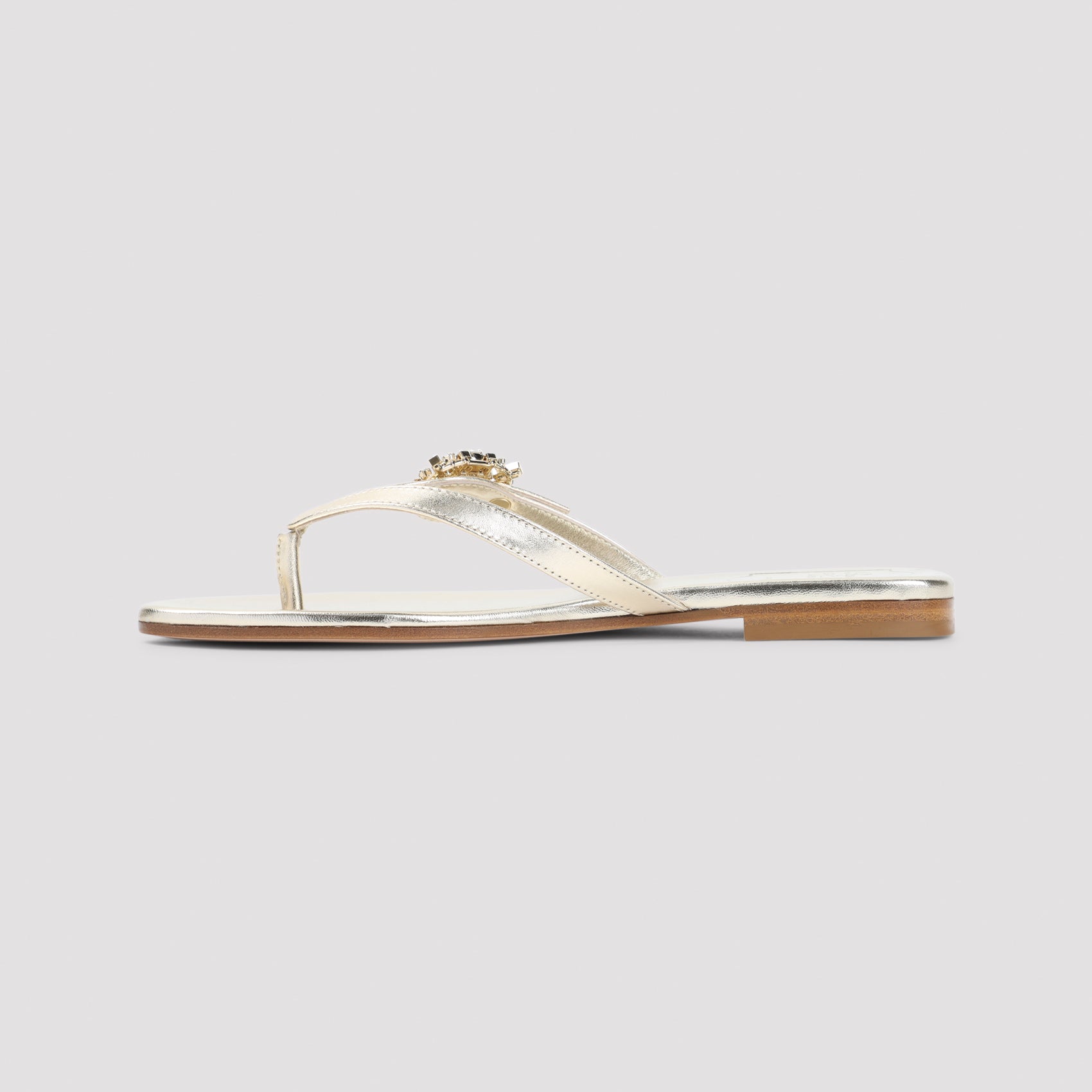 Strass B Flip Flops Nude & Neutrals Leather Shoe