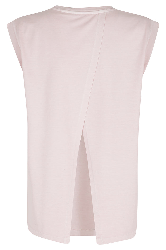 Girocollo Regular In Jersone Pink & Purple Cotone Top