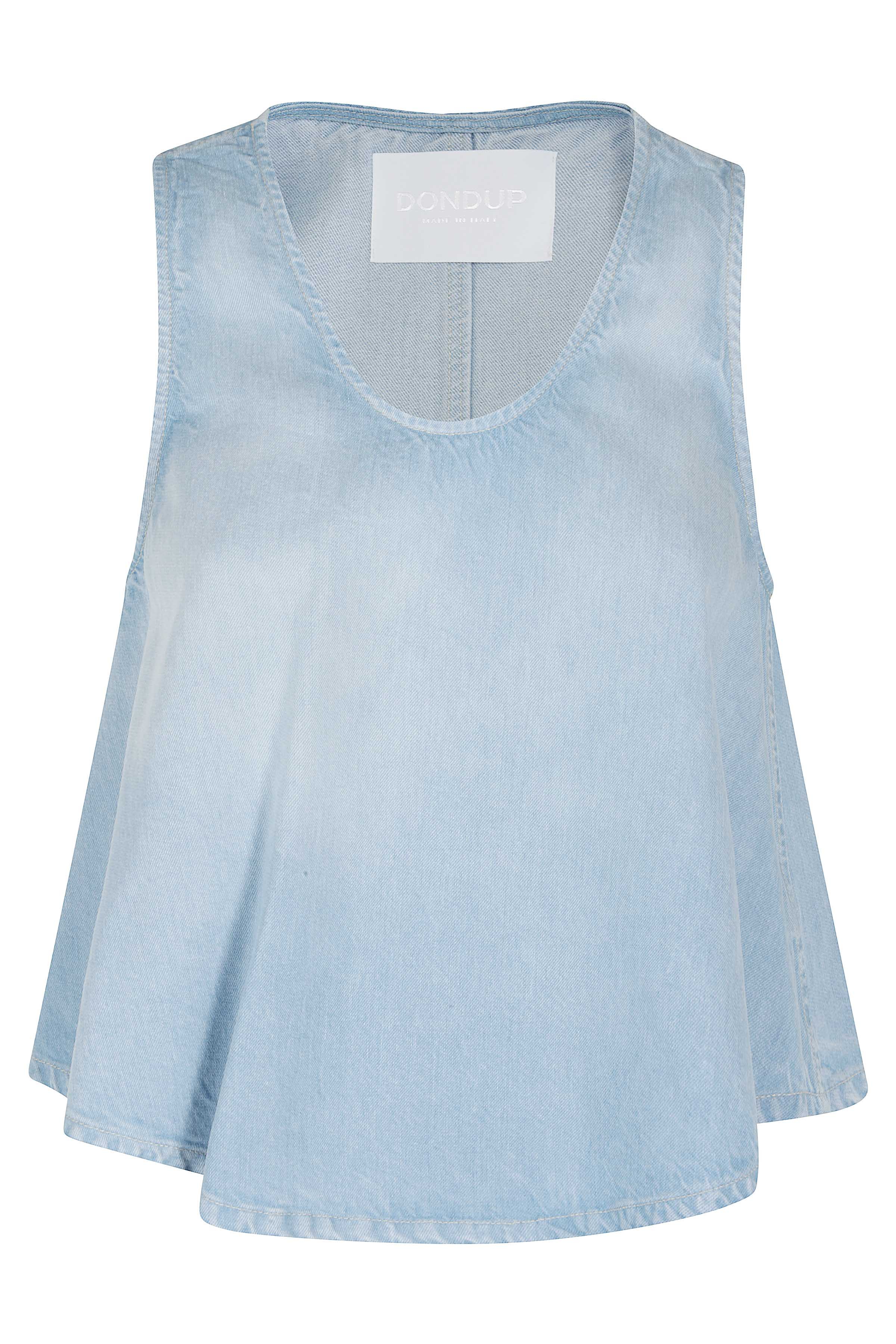 Top In Denim Blue Lyocell