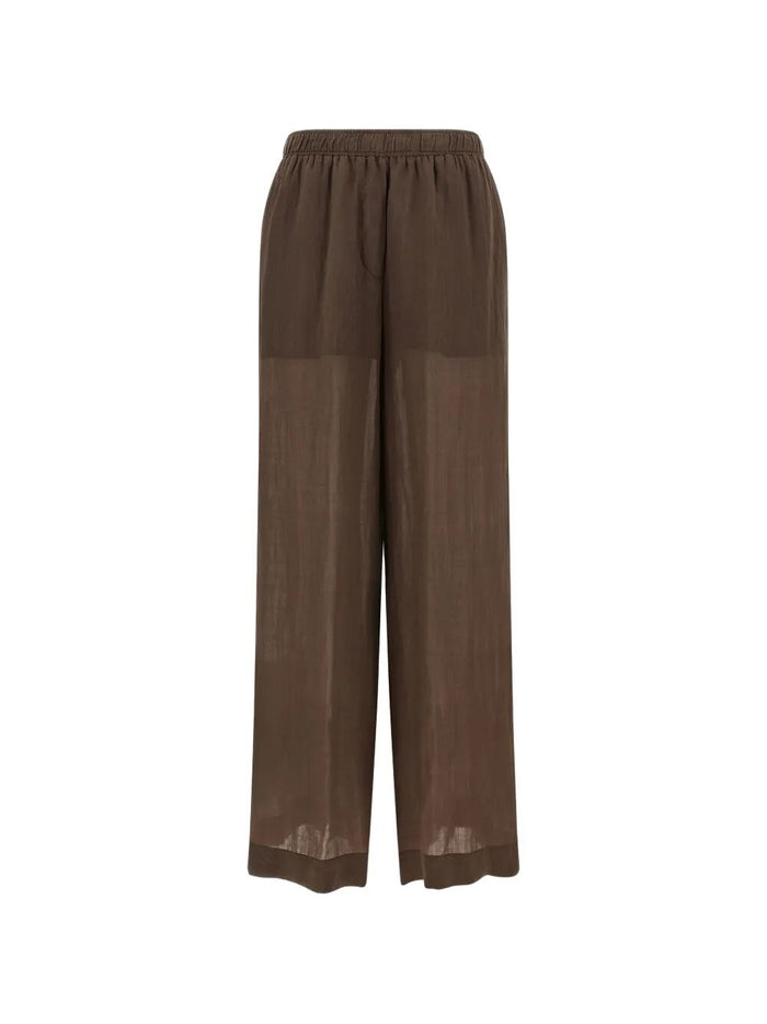 Elastic Waist Pant Brown Tn Li