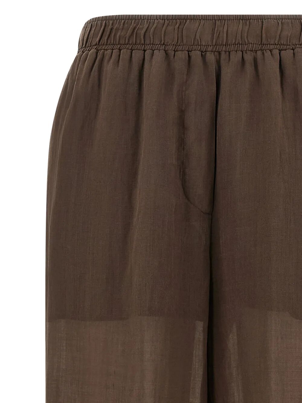 Elastic Waist Pant Brown Tn Li