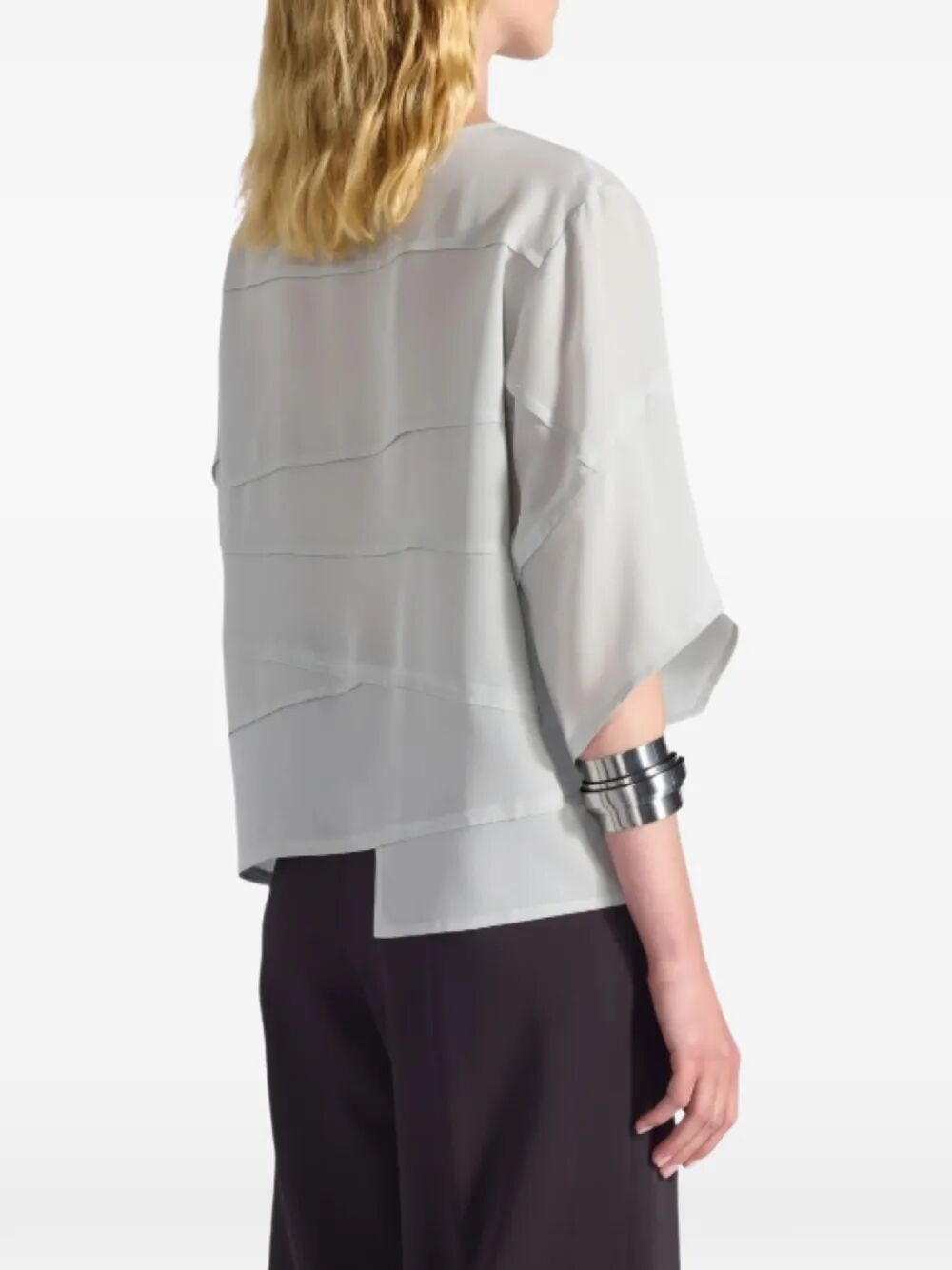 Blusa Iris Grey Tops