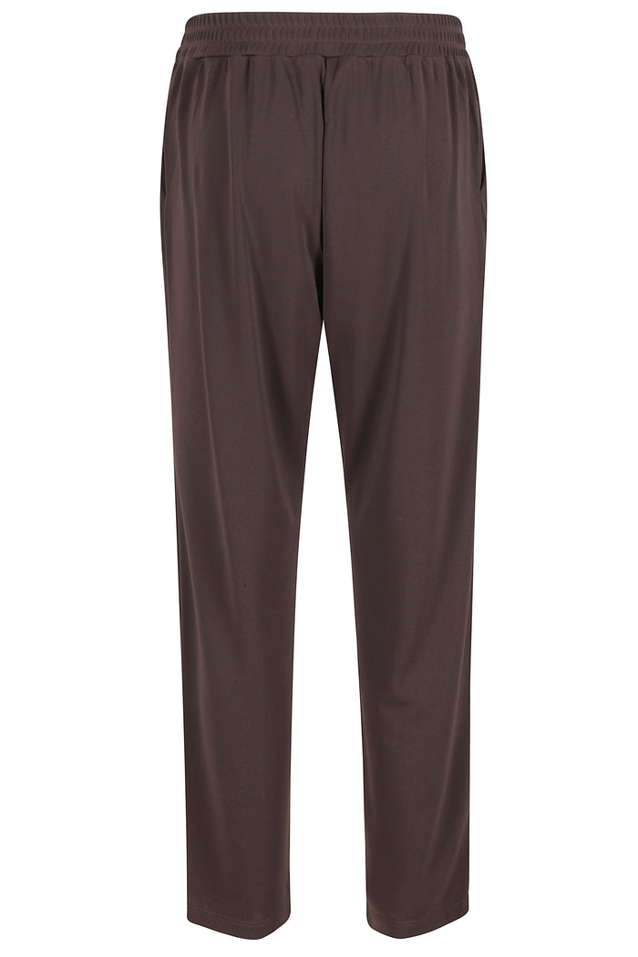 Pantalone Brown Poliestere Elastane Pantaloni