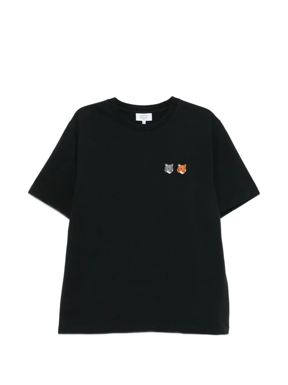 Double Fox Head Comfort Tee-shirt Grey Organic Cotton Tshirt