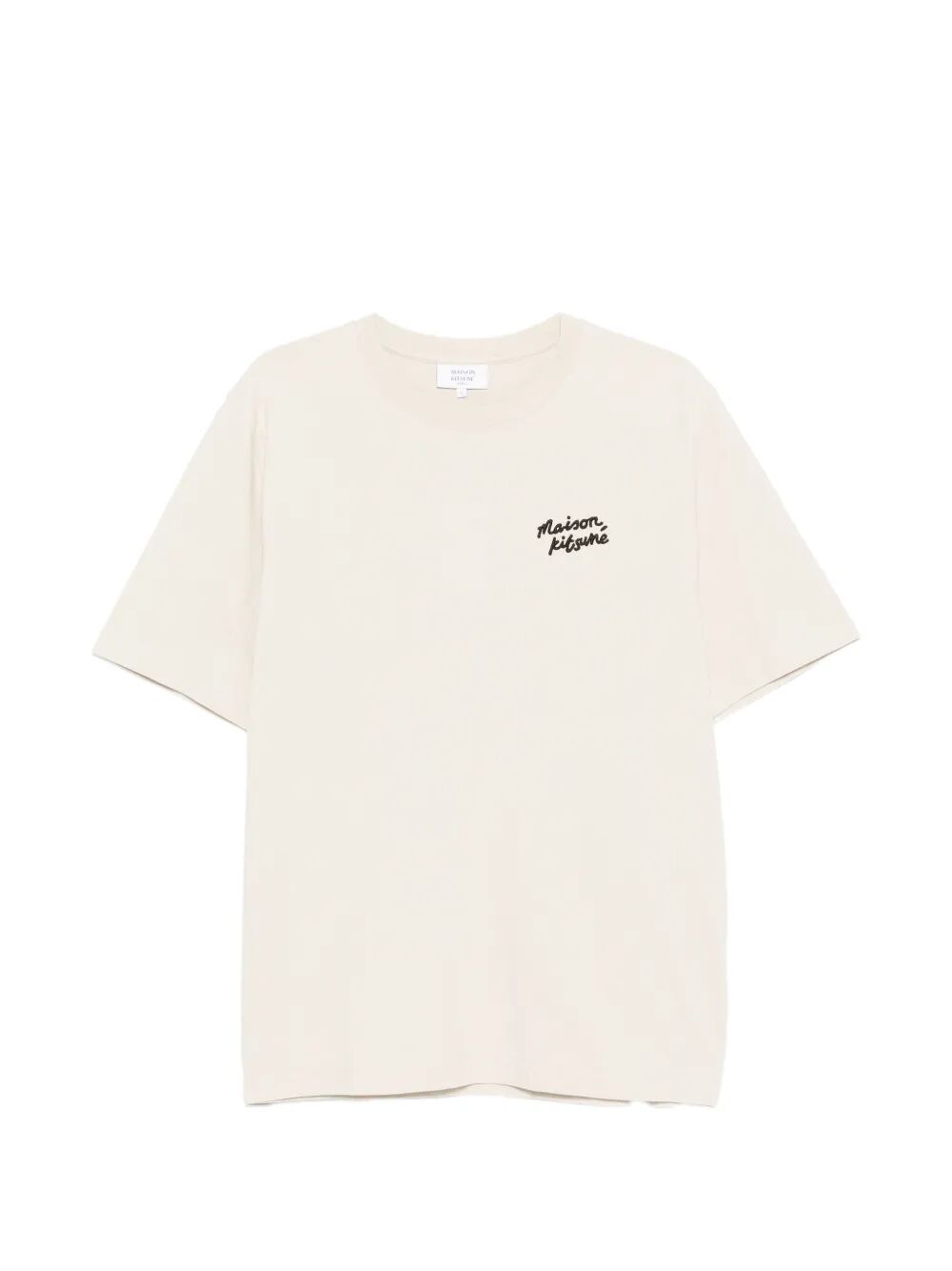 Maison Kitsuné Handwriting Comfort Tee-shirt Brown Organic Cotton Tshirt