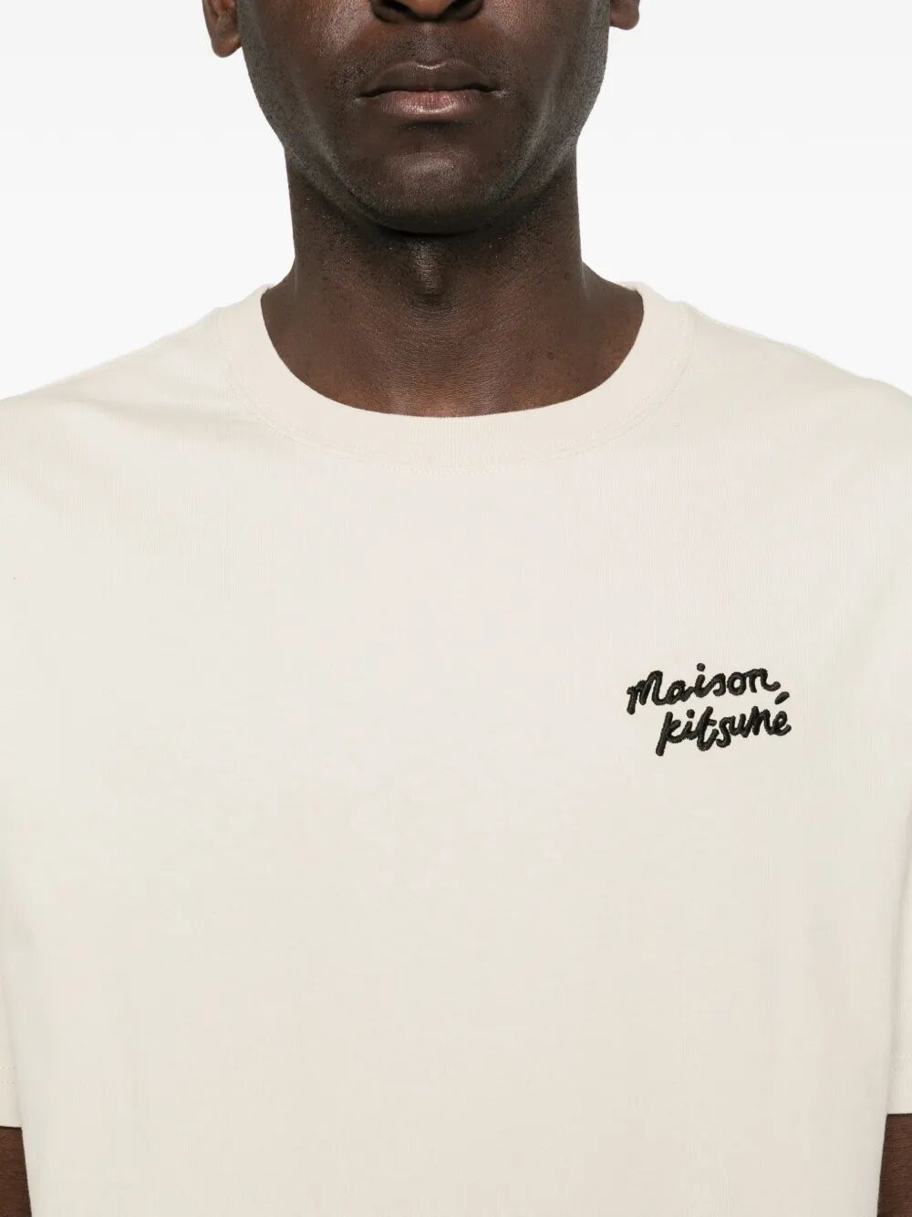 Maison Kitsuné Handwriting Comfort Tee-shirt Brown Organic Cotton Tshirt
