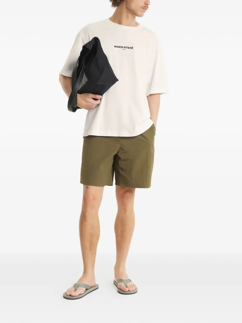 Maison Kitsuné Paris Comfort Tee-shirt Brown Organic Cotton Tshirt