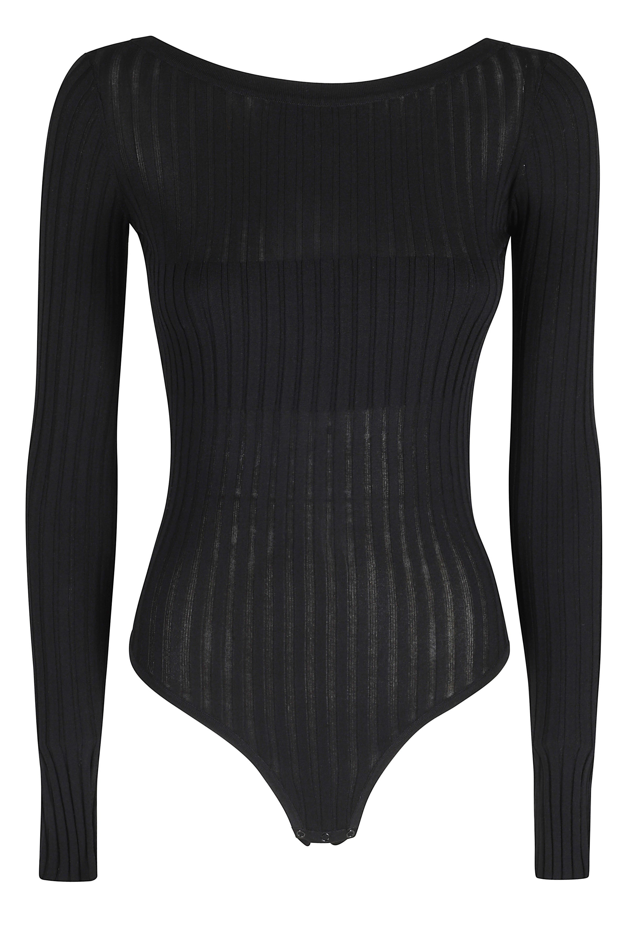 Body Tricot Black Viscosa Poliestere