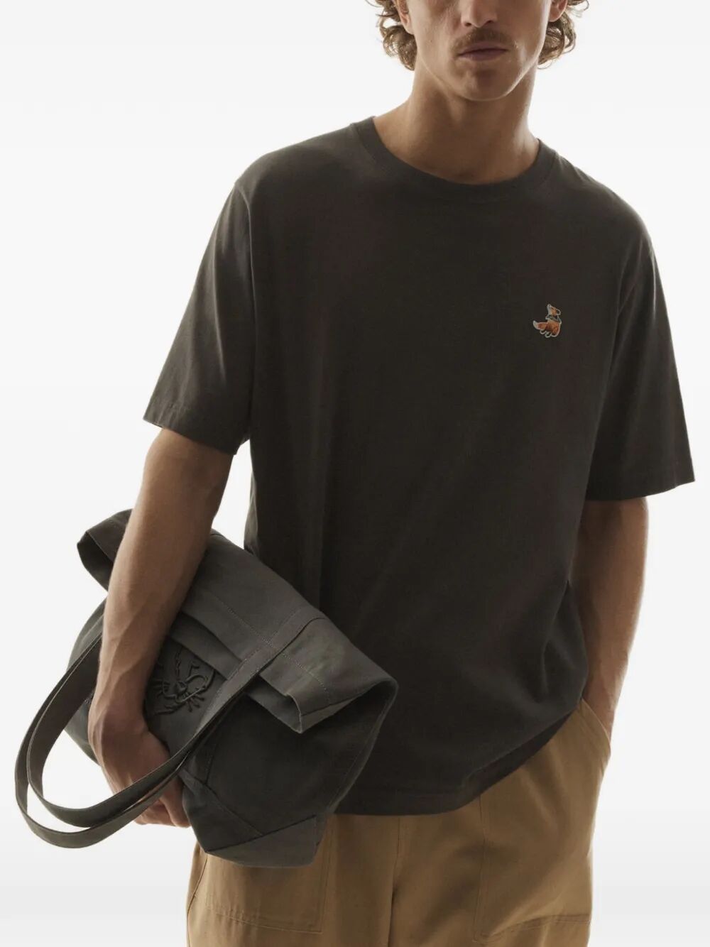 Dreaming Fox Comfort Tee-shirt Brown Organic Cotton Tshirt