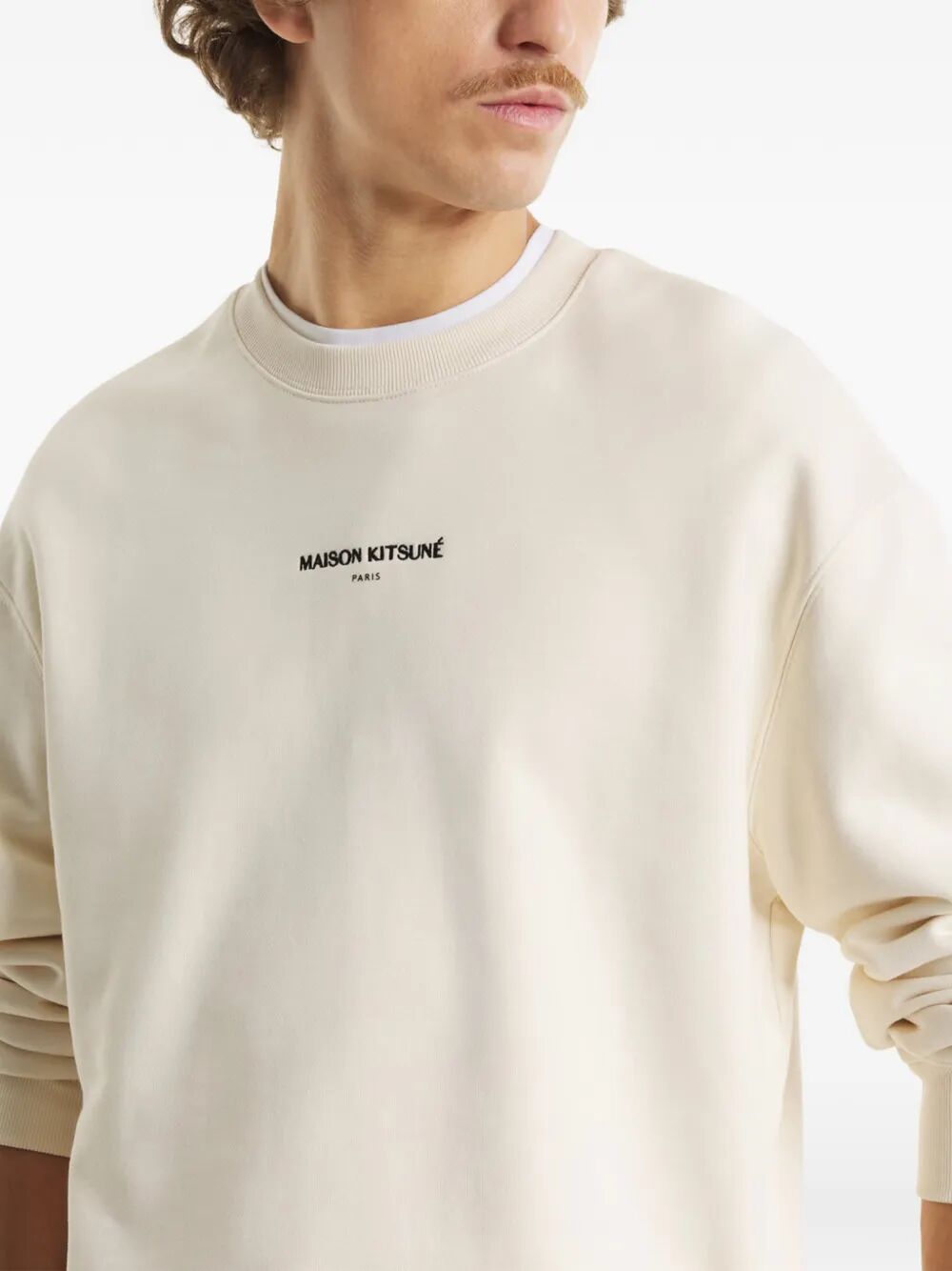 Maison Kitsuné Paris Comfort Sweatshirt Brown Organic Cotton