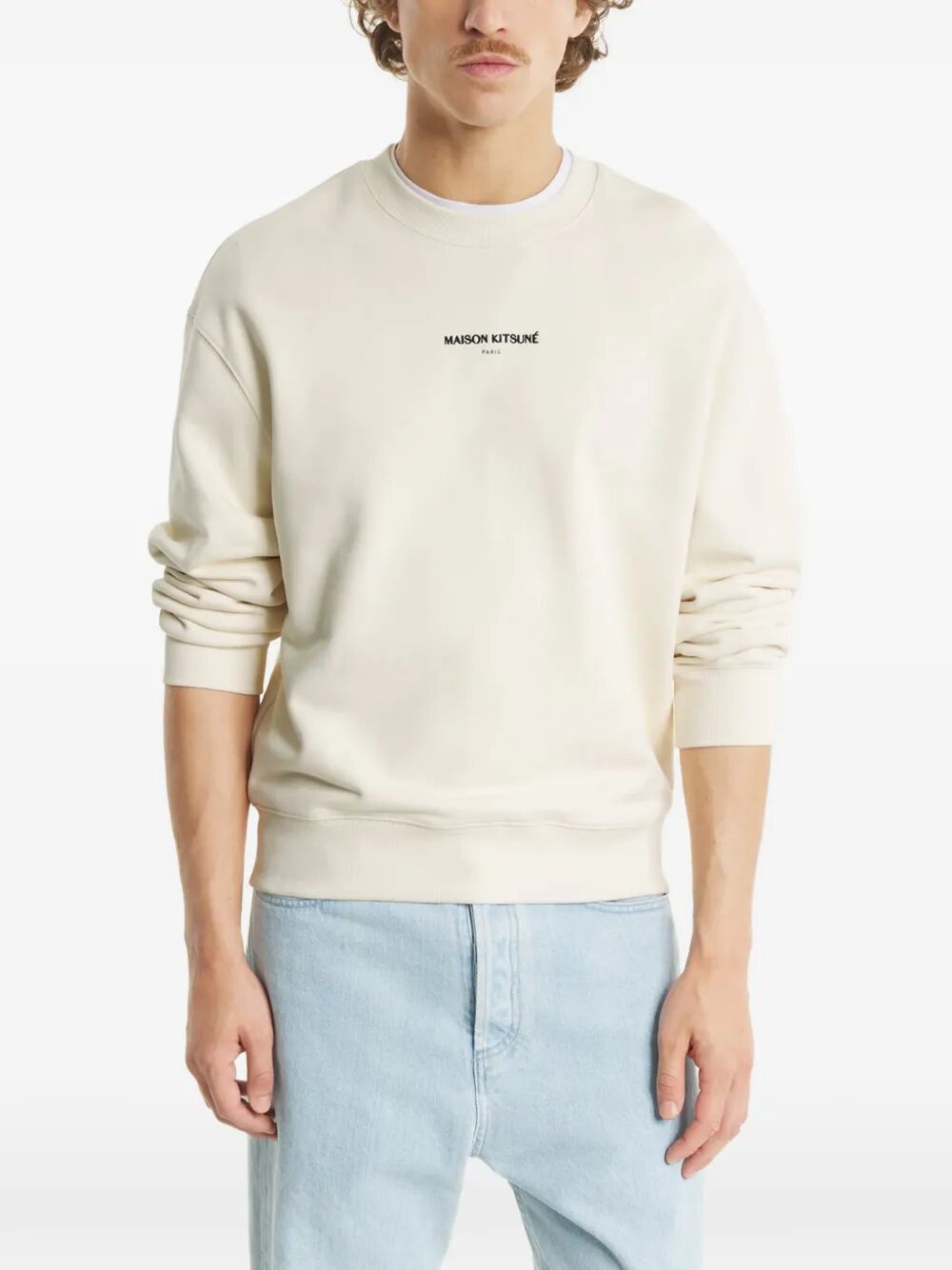Maison Kitsuné Paris Comfort Sweatshirt Brown Organic Cotton