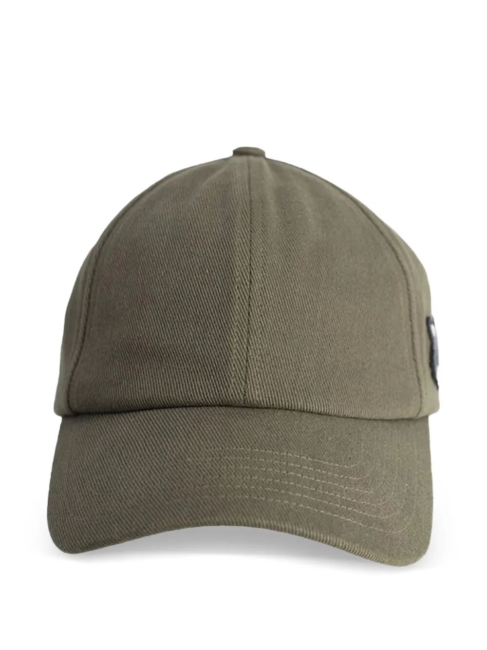 Double Fox Head Faded Cap Green Cotton Hat