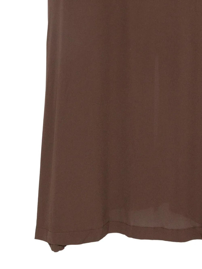 V Neck Dress Brown