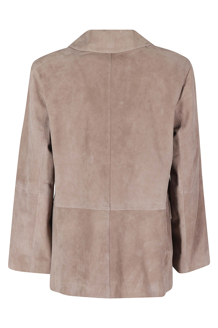 Anfora Brown Pelle Blazer