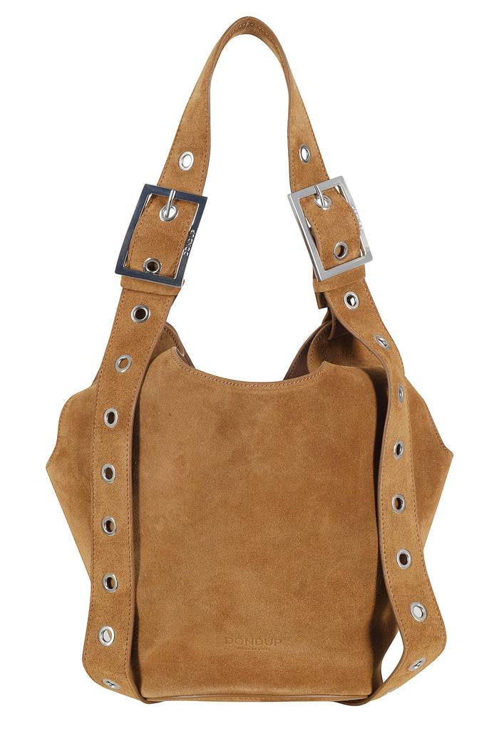 Small Hobo Crosta Brown Calf Leather Borsa