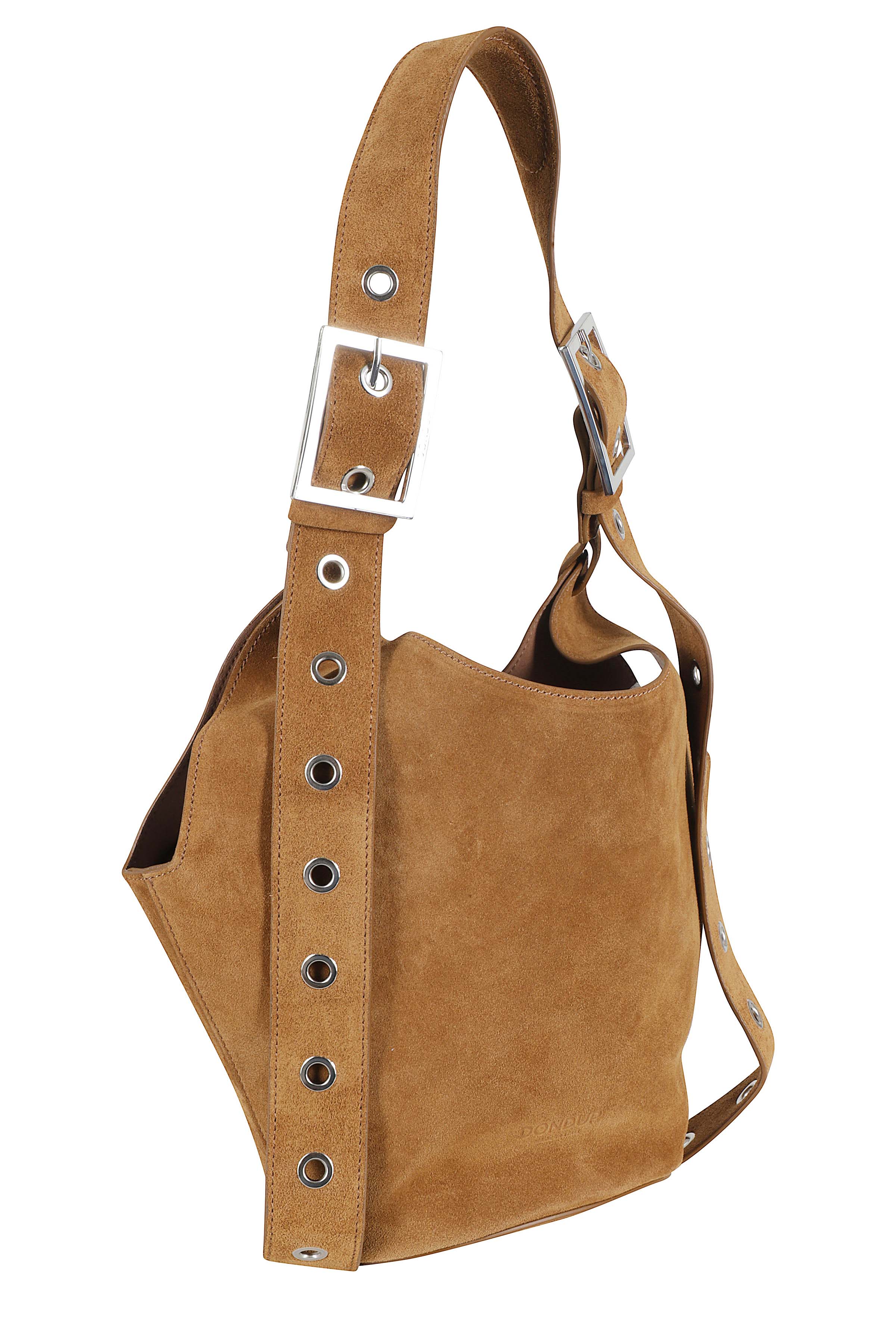 Small Hobo Crosta Brown Calf Leather Borsa