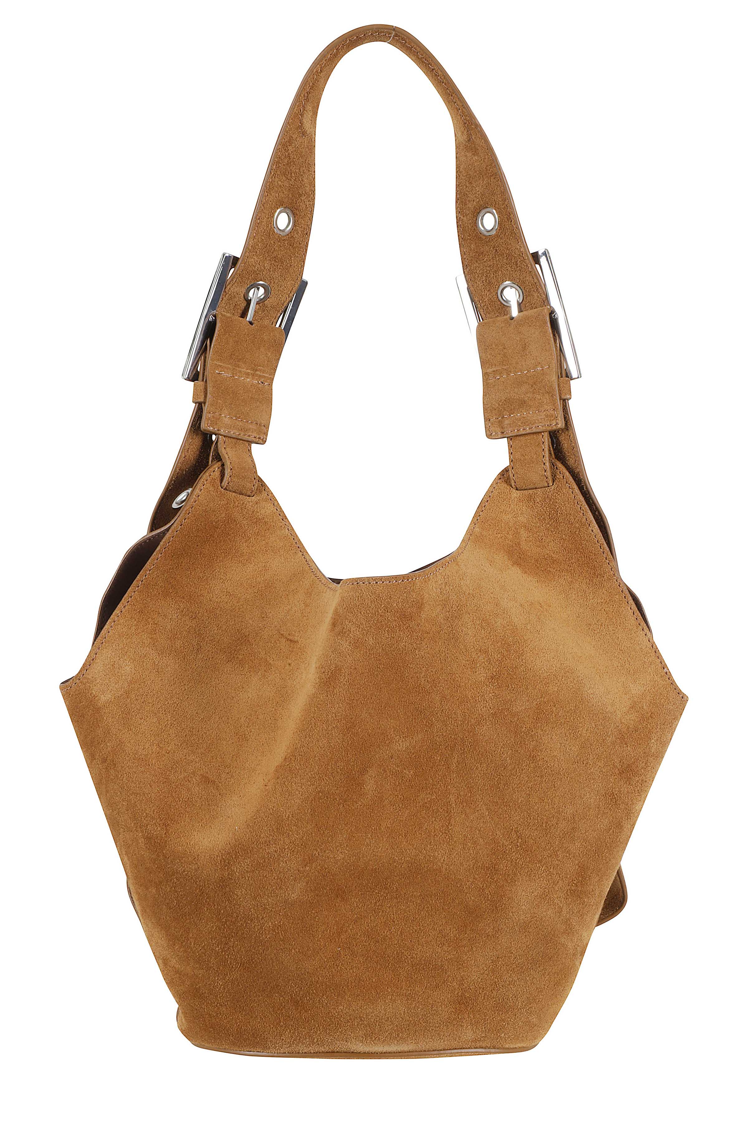 Small Hobo Crosta Brown Calf Leather Borsa