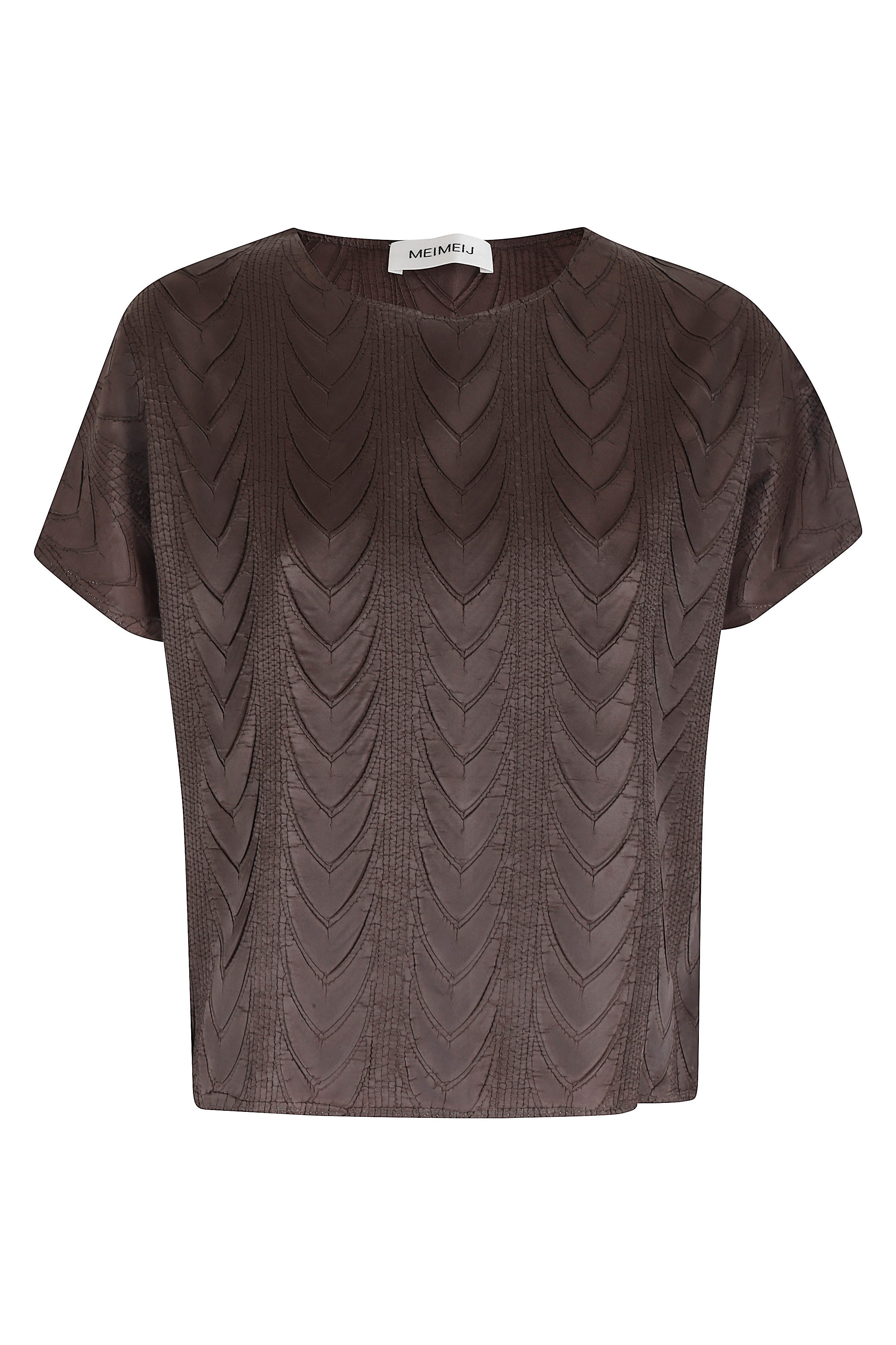 Blusa Brown Poliestere Camicia