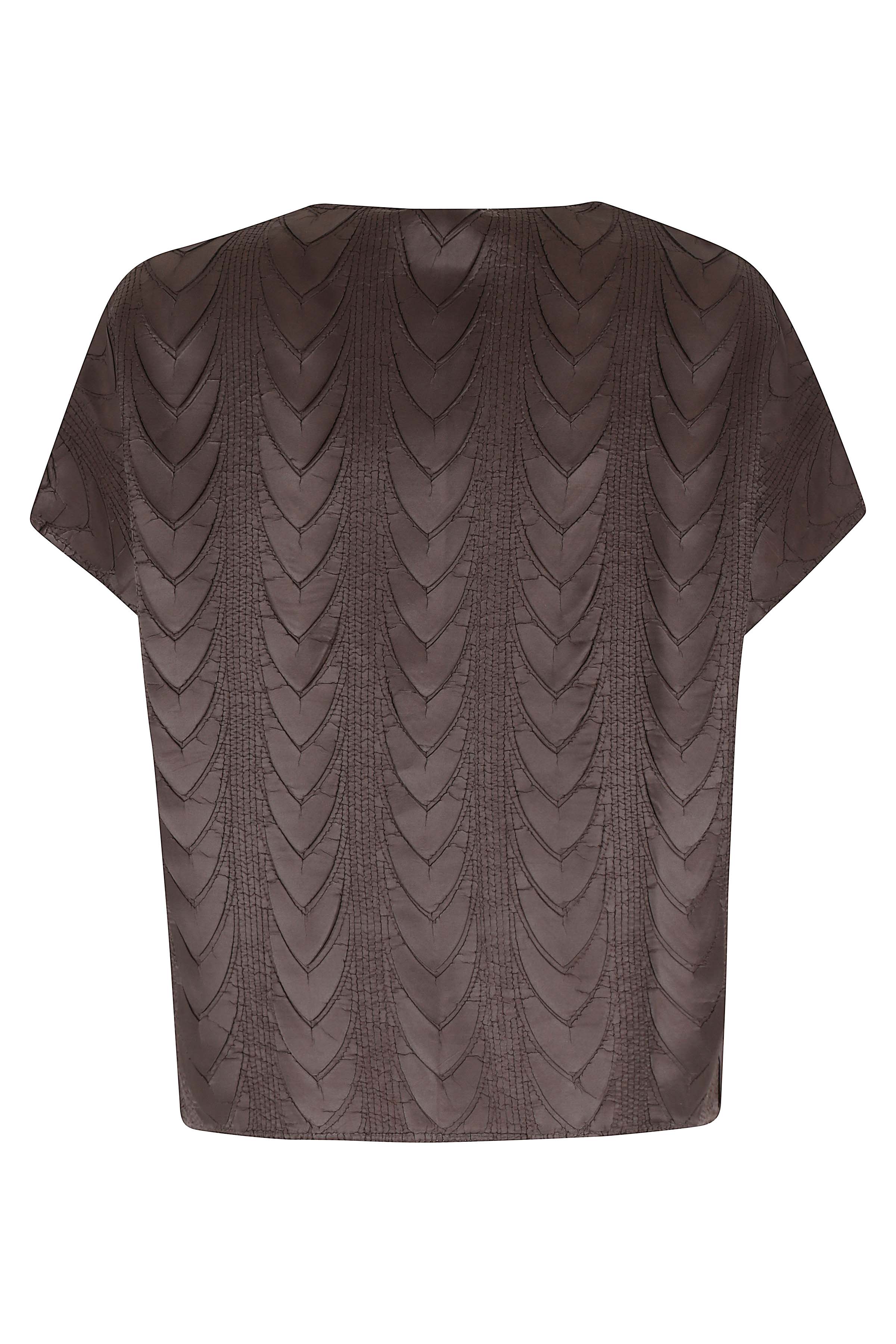 Blusa Brown Poliestere Camicia