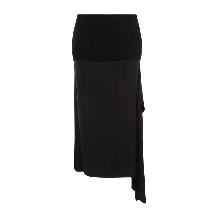 Jil Sander Wool Skirt Black