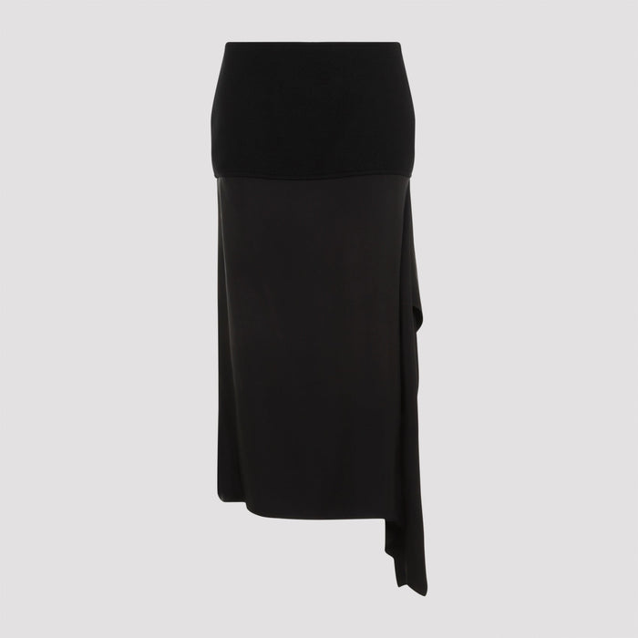 Jil Sander Wool Skirt Black
