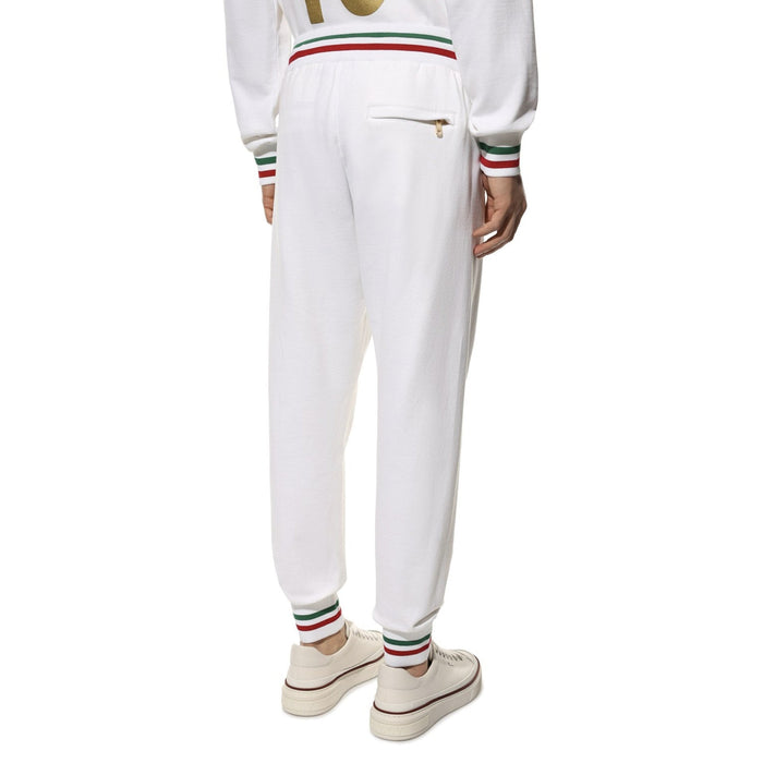 Logo Sweatpants White Cotton