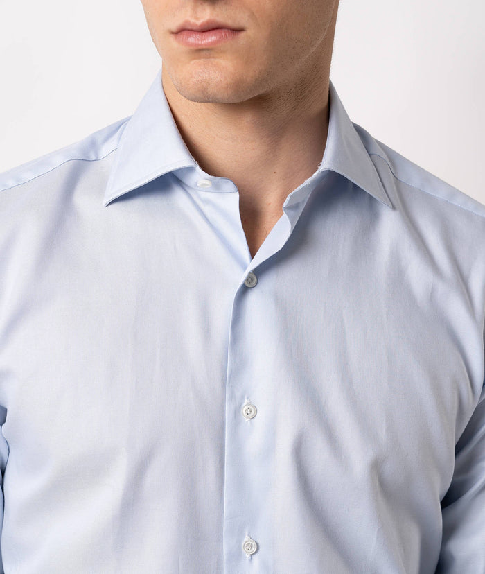 Tailored Cotton Shirt Astoria Lightblue Classic