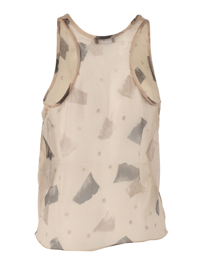 TOP Beige Silk Lining Polyester