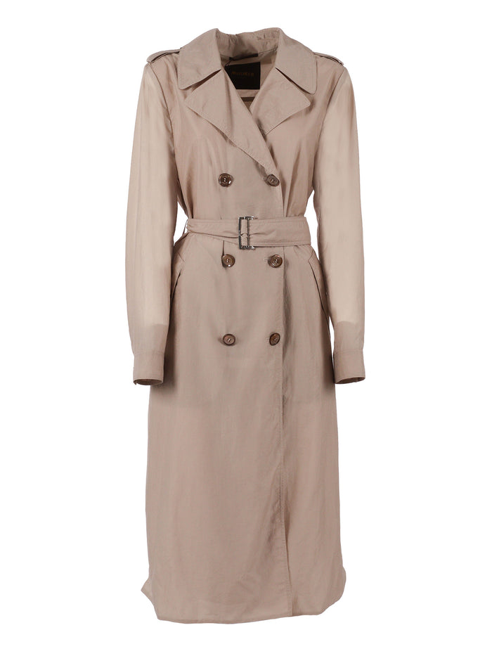 CLEOPATRA-DN1 JACKET Beige Polyester Coat