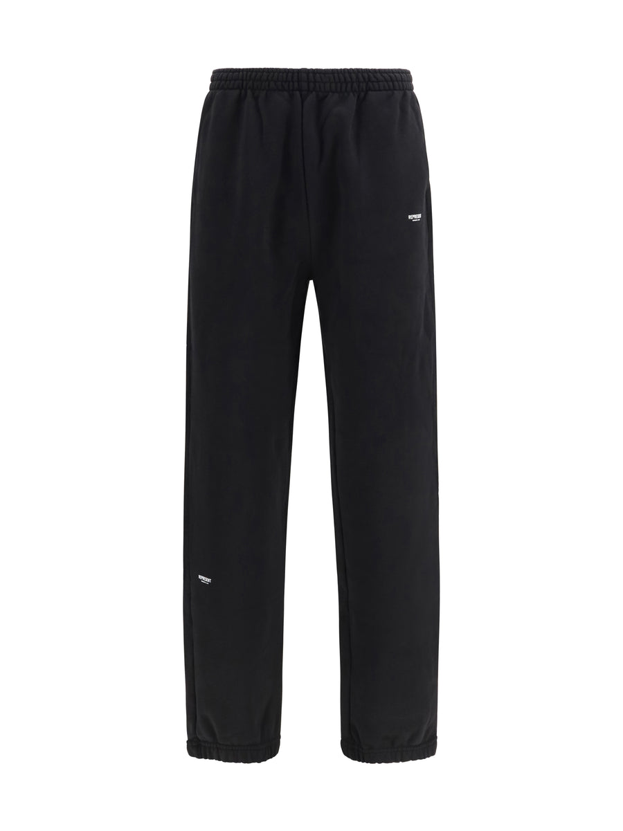 Sweatpants Micro Owners Club Jet Black Cotton Trousers