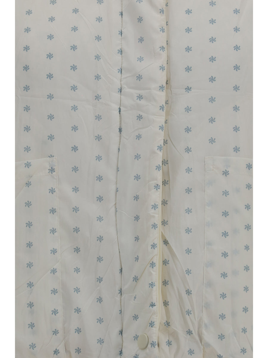Puffer Jacket Off White Inner: Goose Down