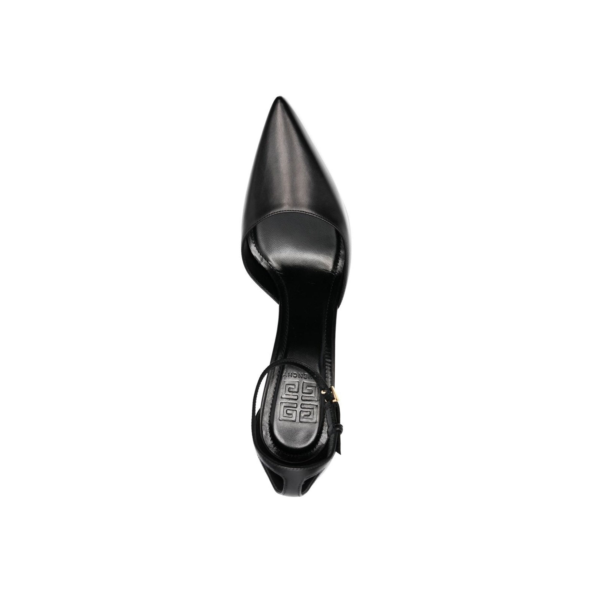G-Lock Pumps Black Calf Leather