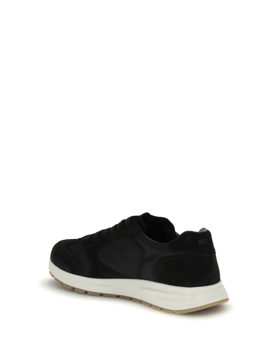 Prax 01 Re-Nylon Sneakers Black Recycled Polyamide Lace-up Shoes