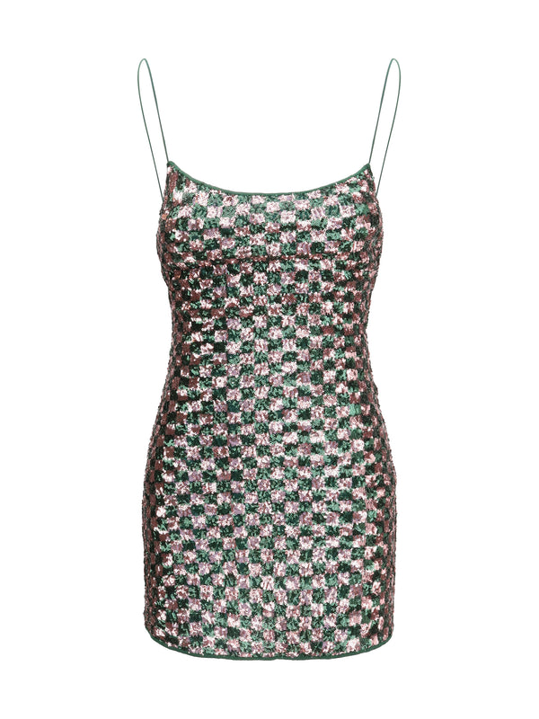 OséRee 100% Polyester mini dress in green
