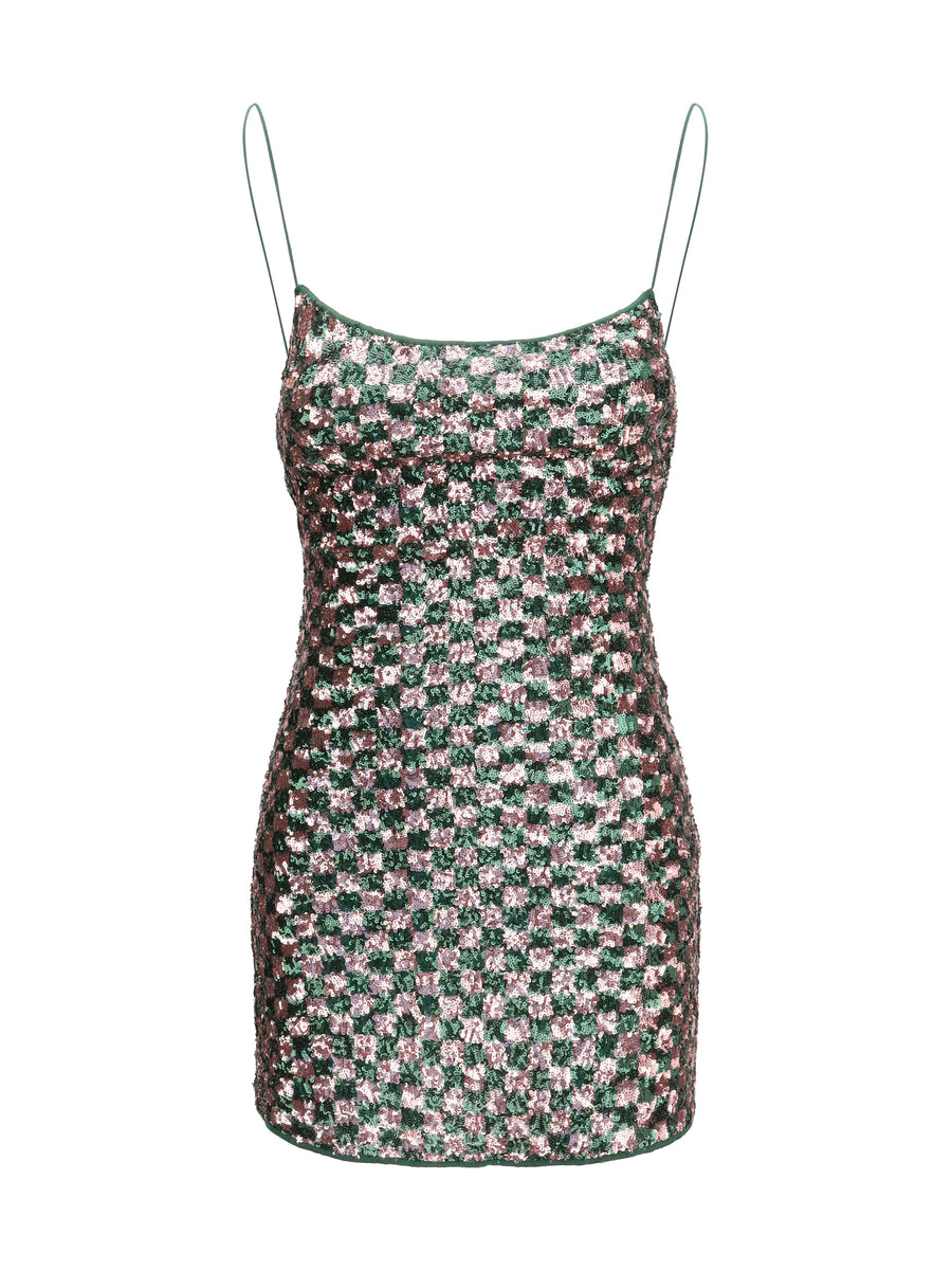 OséRee 100% Polyester mini dress in green