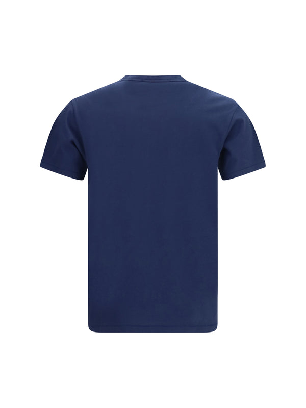 T-Shirt Tulip Blue-Black Blue/black Cotton T-shirts