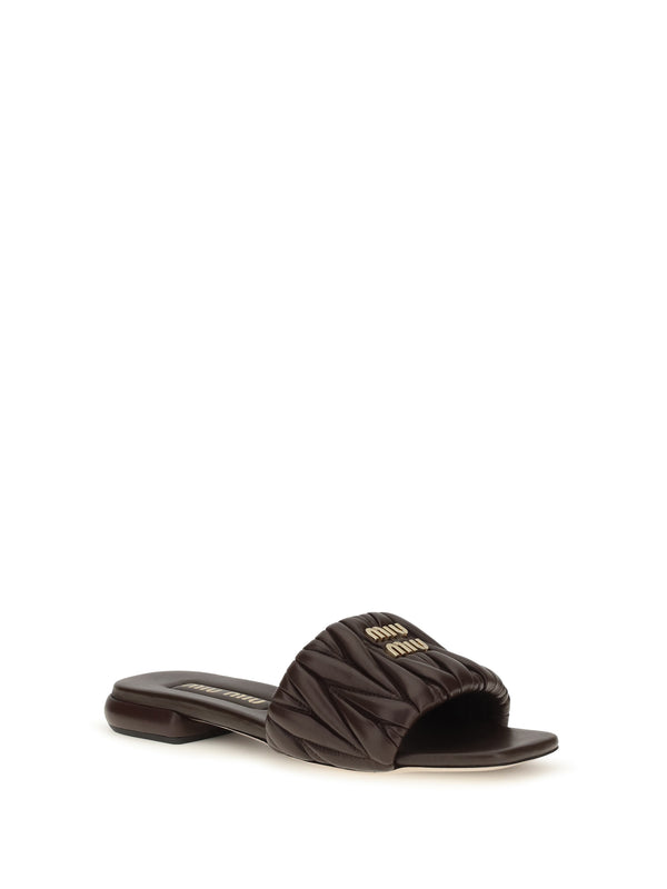 Sandals Matelassé Nappa Leather Radica Calf